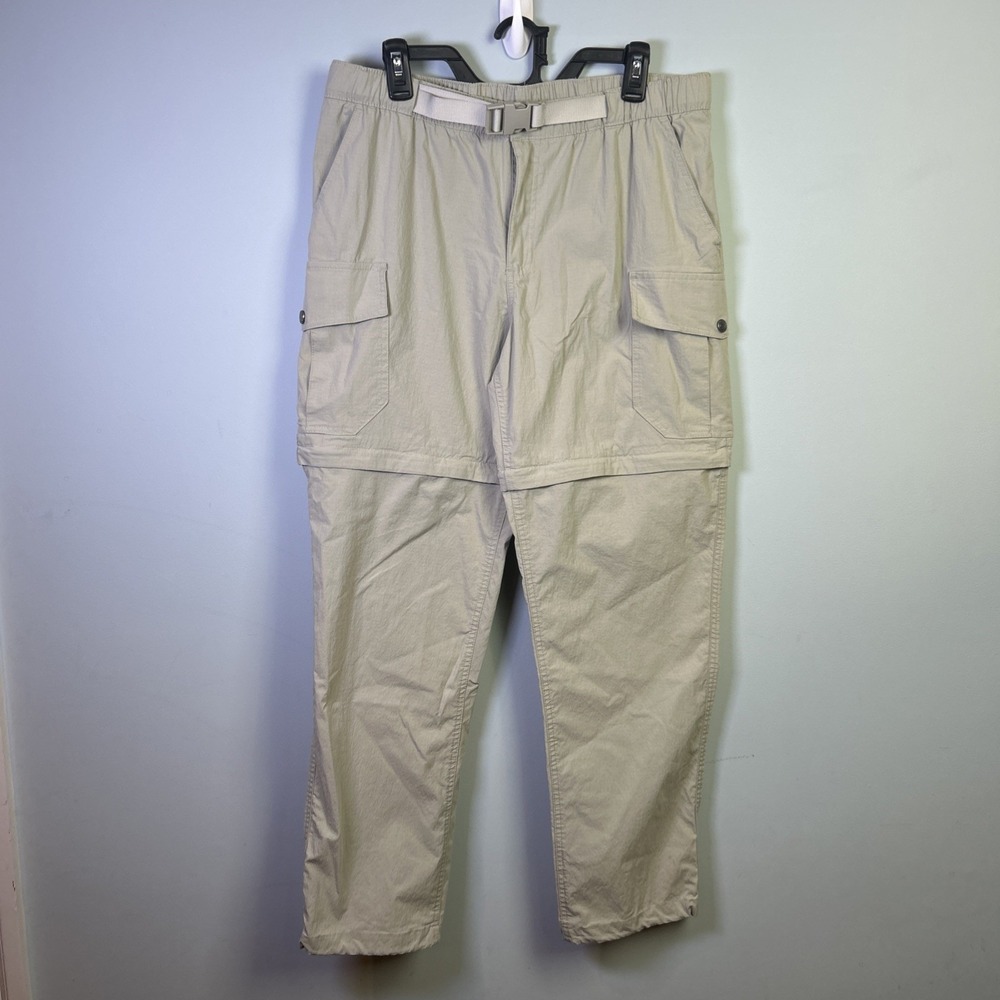 Men's Convertible Outdoor‎ Pants Zip-Off Hiking Utility Pants To Shorts Size 36